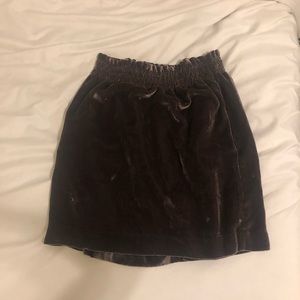Velvet skirt